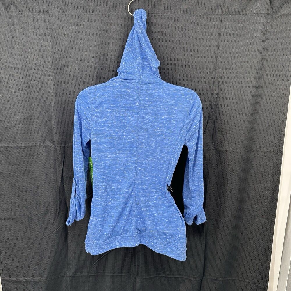ALO Lightweight Hoodie Yoga Aqua Blue Large Pockets Casual Athleisure  XS‎ / NWT - Picture 3 of 11